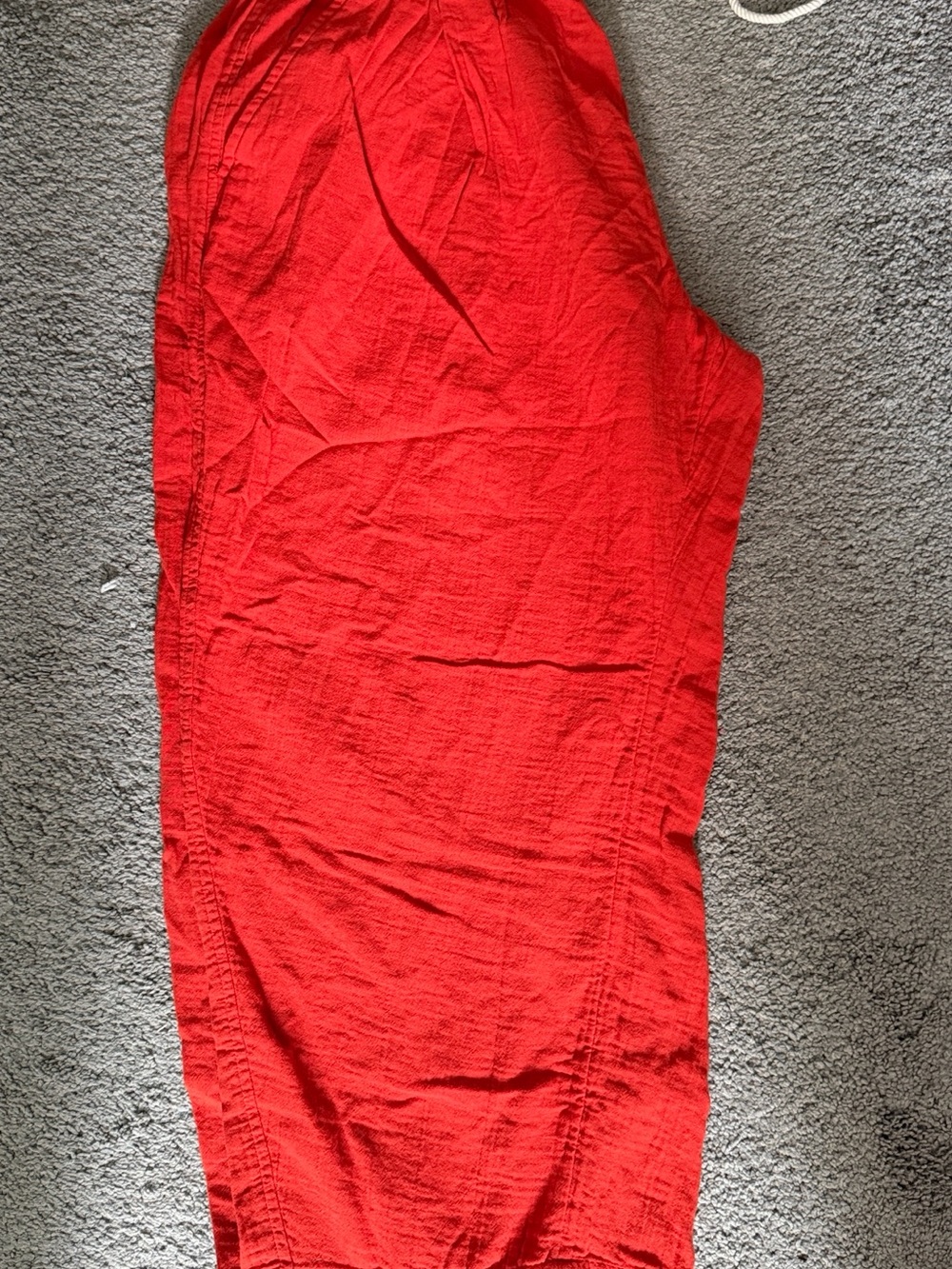 Old Navy High-Waisted Crinkle Gauze Barrel Ankle Pants Orange - Picture 4 of 4